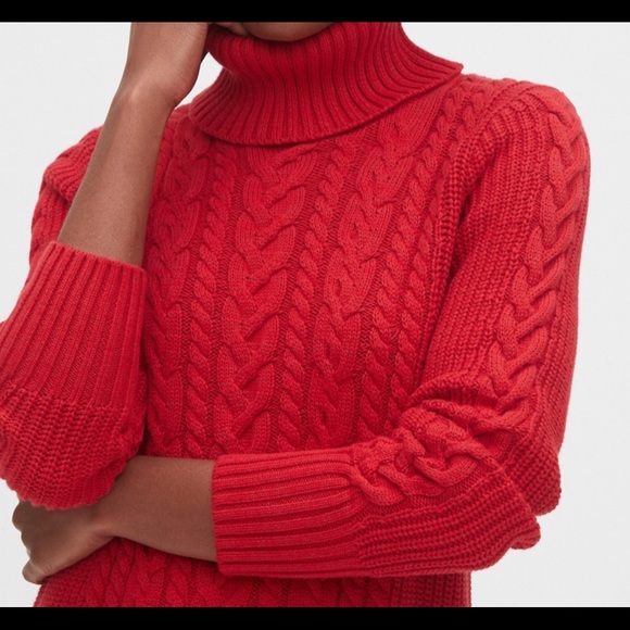 5⭐️ 1 Left Cable Knit Turtleneck Dress - Picture 4 of 6